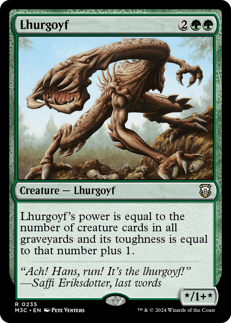 Lhurgoyf (Ripple Foil) [Modern Horizons 3 Commander] | Boutique FDB TCG