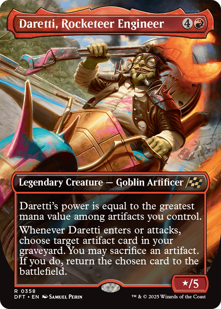 Daretti, Rocketeer Engineer (Borderless) [Aetherdrift] | Boutique FDB TCG