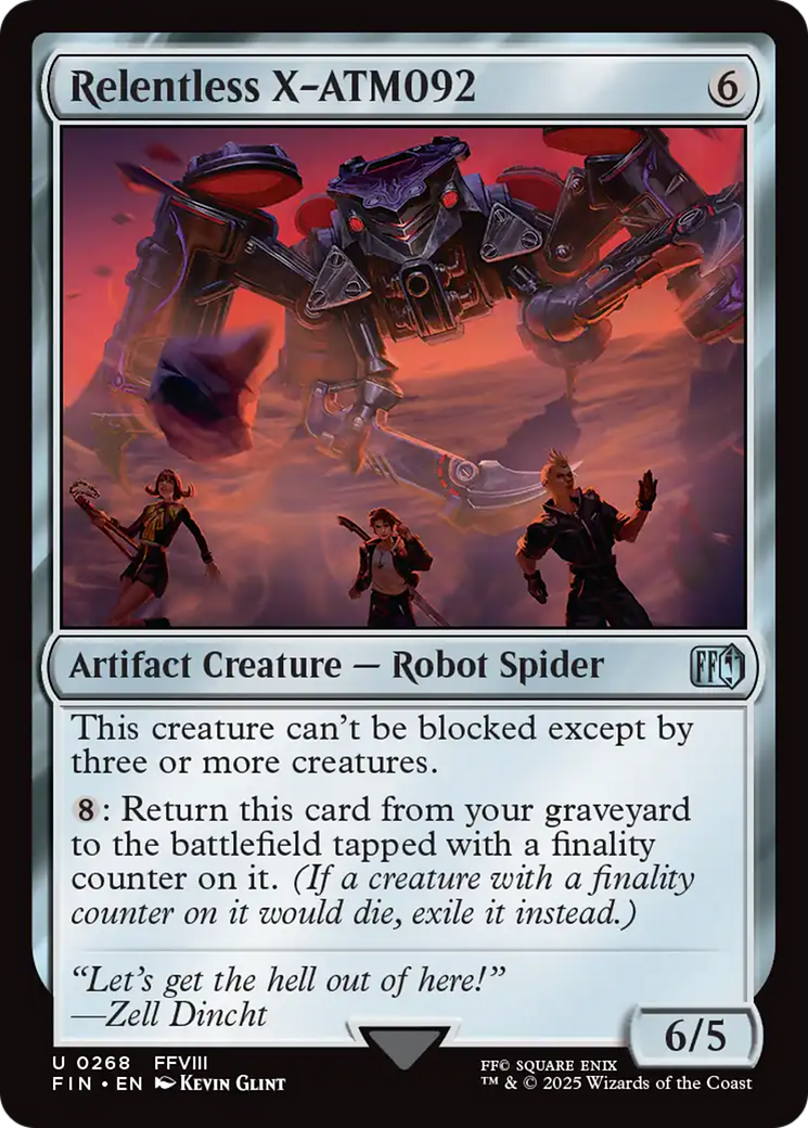 Relentless X-ATM092 [FINAL FANTASY] | Boutique FDB TCG