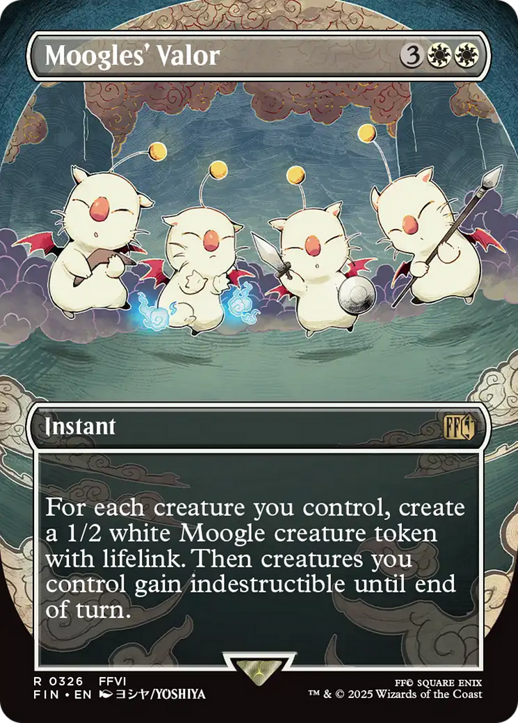 Moogles' Valor (Borderless) [FINAL FANTASY] | Boutique FDB TCG