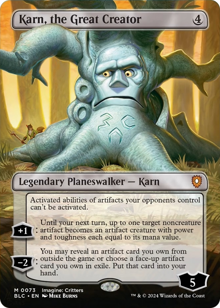 Karn, the Great Creator (Borderless) [Bloomburrow Commander] | Boutique FDB TCG