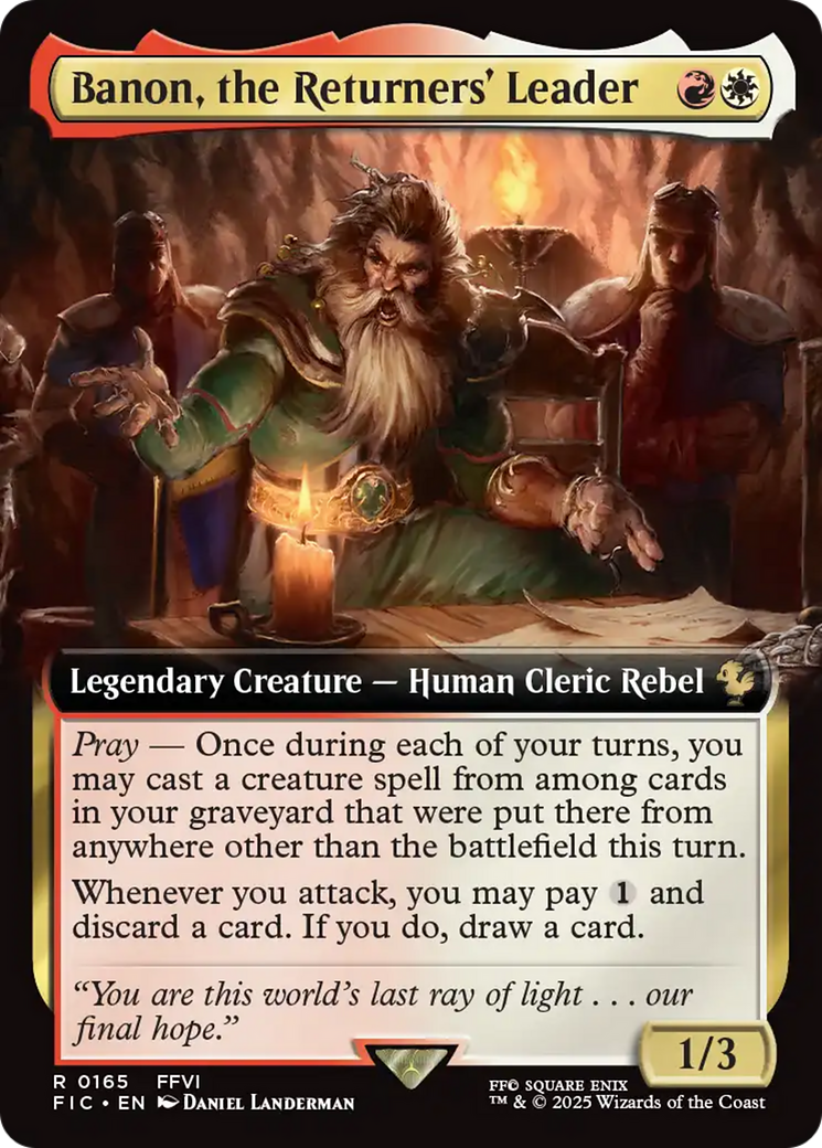 Banon, the Returners' Leader (Extended Art) [FINAL FANTASY Commander] | Boutique FDB TCG