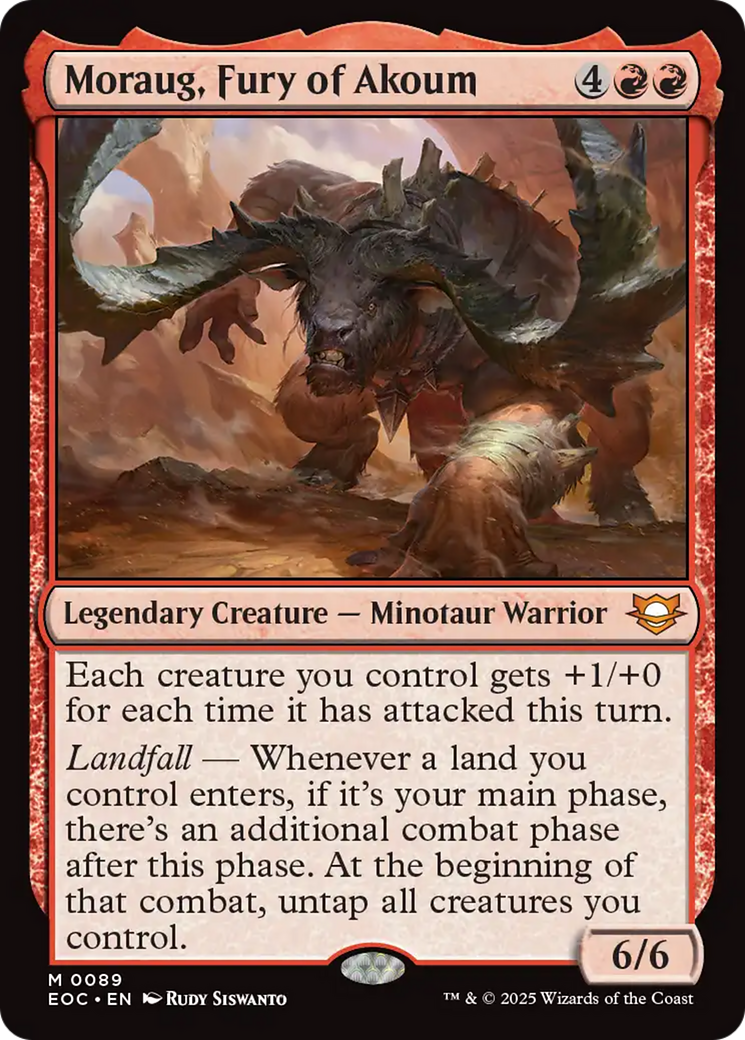 Moraug, Fury of Akoum [Edge of Eternities Commander] | Boutique FDB TCG