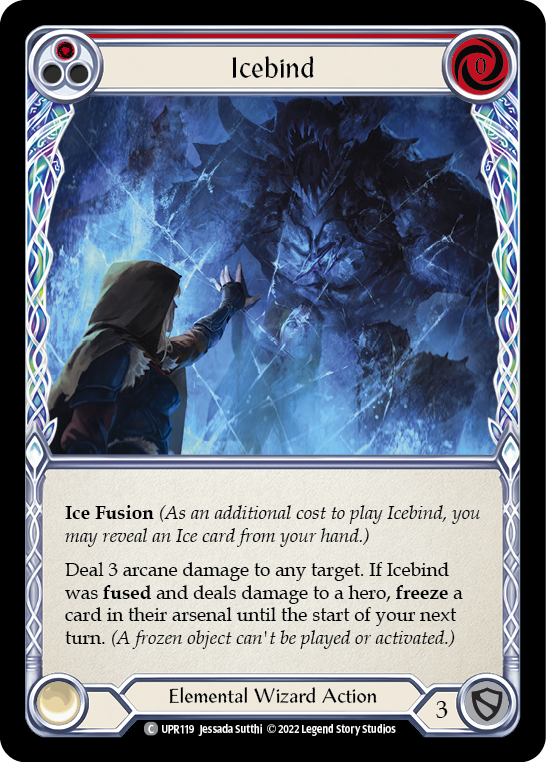 Icebind (Red) [UPR119] (Uprising)  Rainbow Foil | Boutique FDB TCG