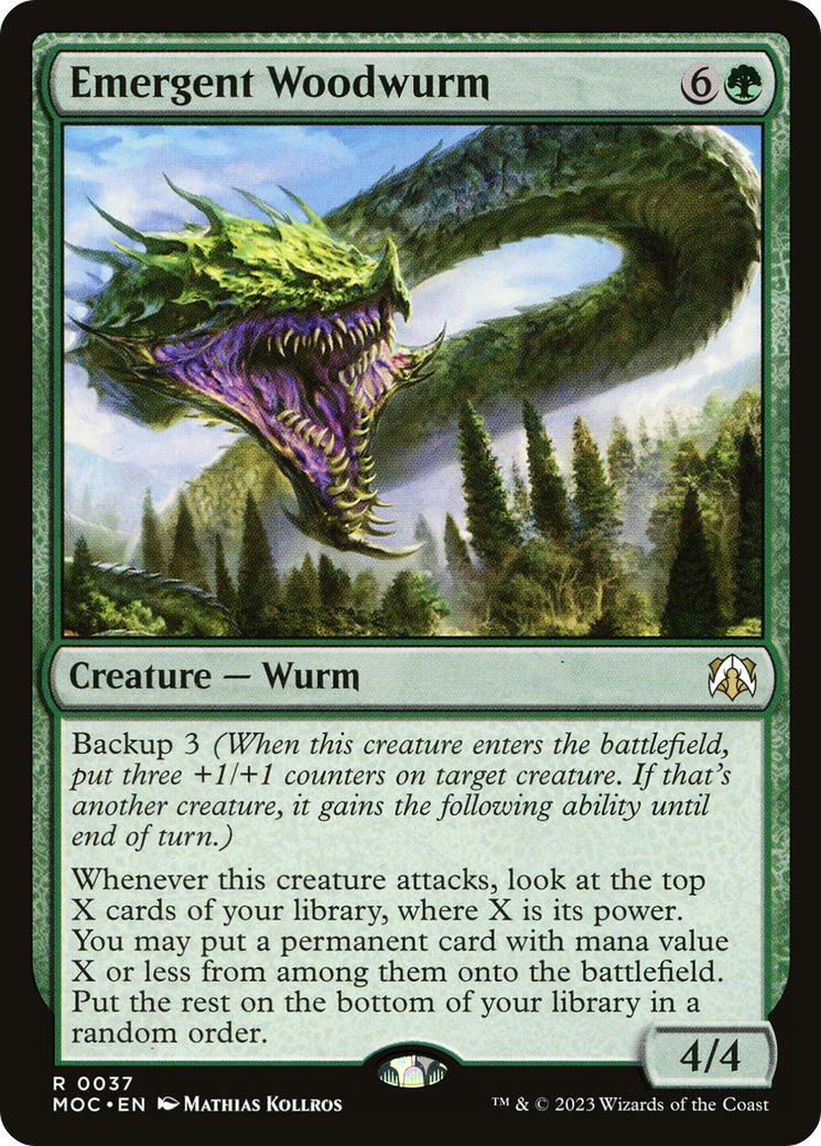 Emergent Woodwurm [March of the Machine Commander] | Boutique FDB TCG