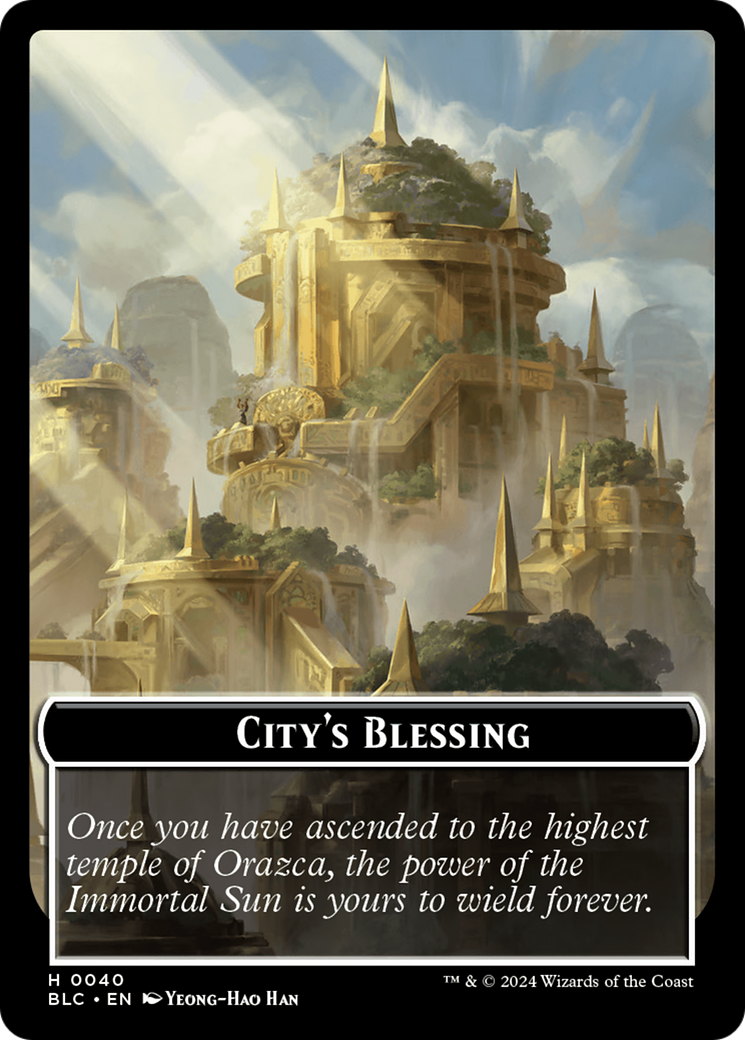 Hamster // City's Blessing Double-Sided Token [Bloomburrow Commander Tokens] | Boutique FDB TCG