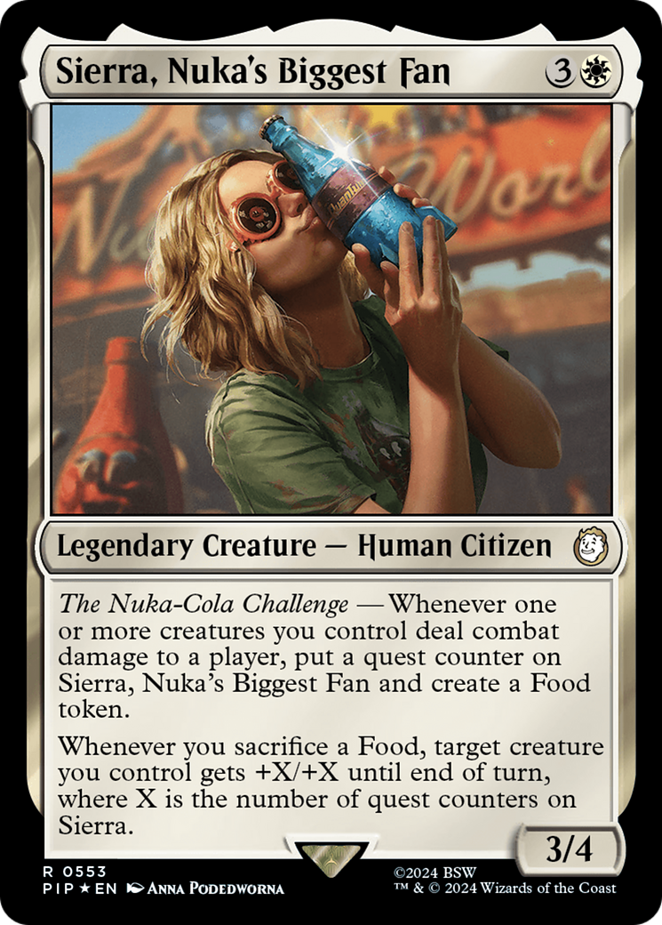 Sierra, Nuka's Biggest Fan (Surge Foil) [Fallout] | Boutique FDB TCG