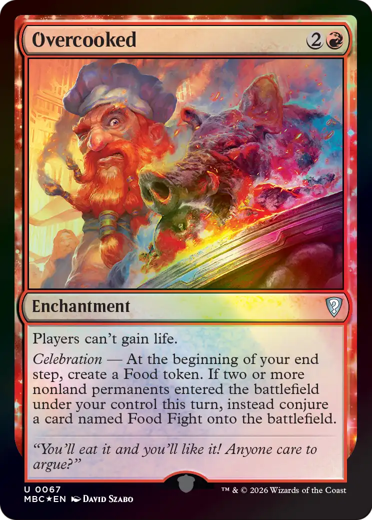 Overcooked [Mystery Booster: Commander Edition] | Boutique FDB TCG