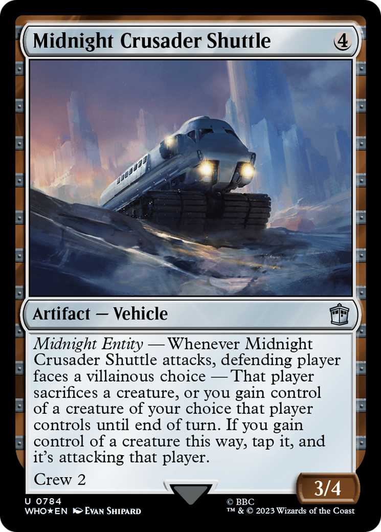 Midnight Crusader Shuttle (Surge Foil) [Doctor Who] | Boutique FDB TCG
