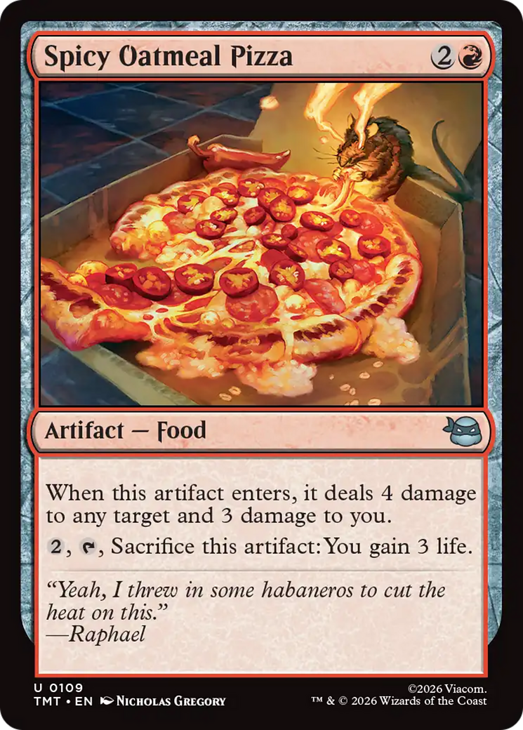 Spicy Oatmeal Pizza [Teenage Mutant Ninja Turtles] | Boutique FDB TCG