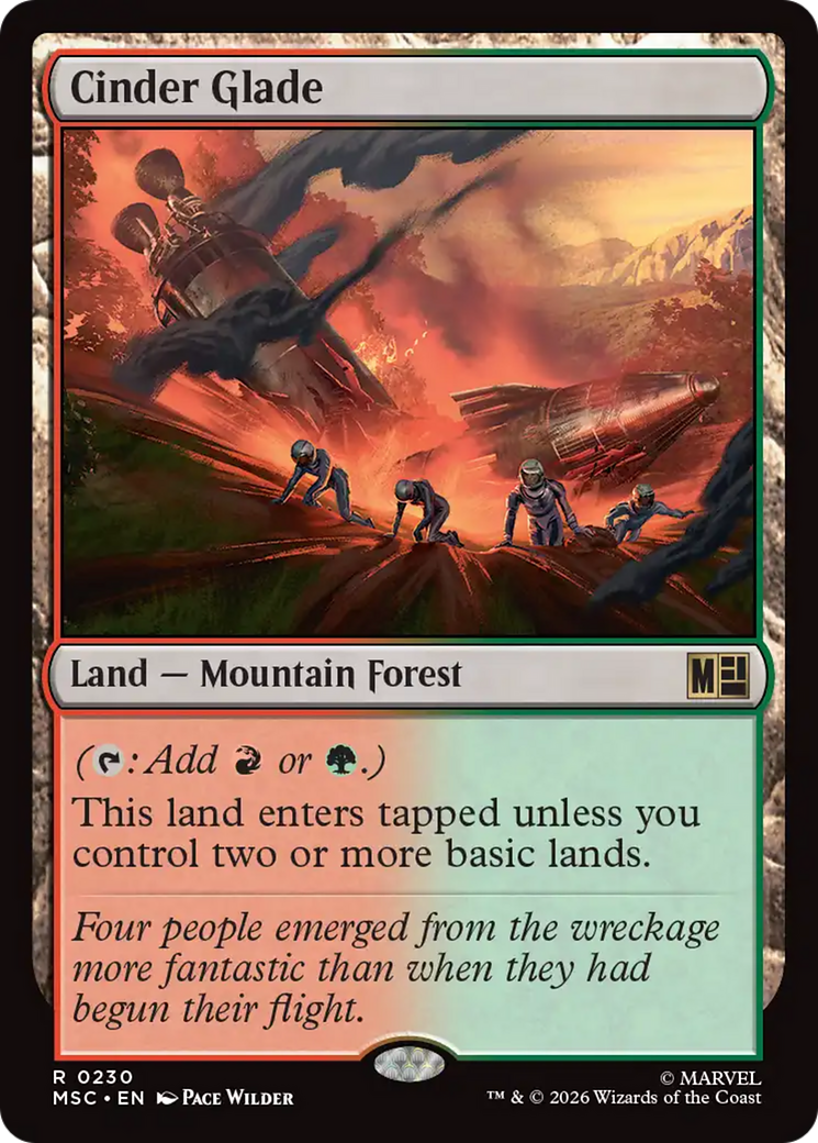 Cinder Glade (Surge Foil) [Marvel Super Heroes Commander] | Boutique FDB TCG
