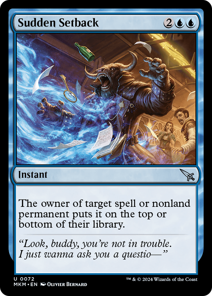 Sudden Setback (Green) [Murders at Karlov Manor] | Boutique FDB TCG