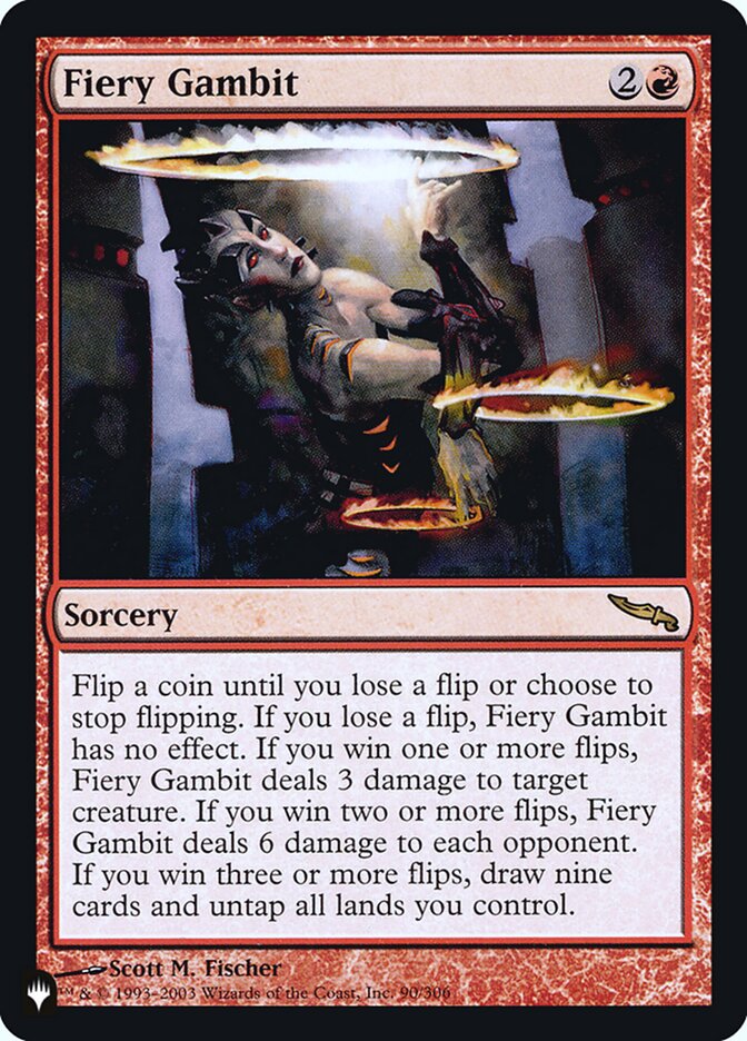 Fiery Gambit [Secret Lair: Heads I Win, Tails You Lose] | Boutique FDB TCG