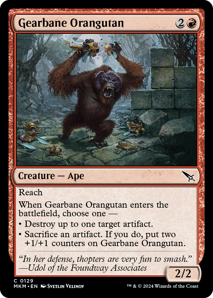 Gearbane Orangutan [Murders at Karlov Manor] | Boutique FDB TCG