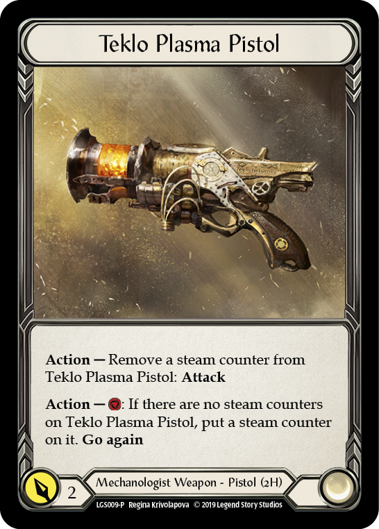 Teklo Plasma Pistol [LGS009-P] (Promo)  1st Edition Cold Foil | Boutique FDB TCG