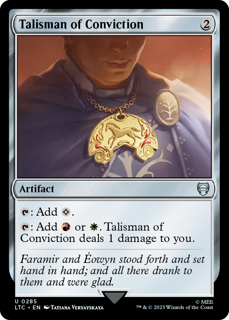 Talisman of Conviction [The Lord of the Rings: Tales of Middle-Earth Commander] | Boutique FDB TCG