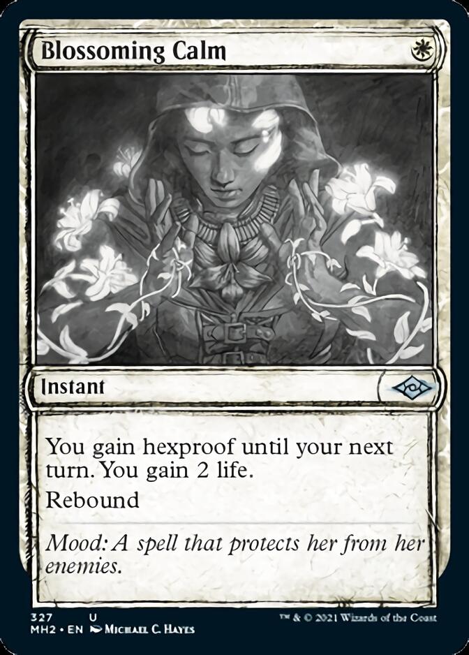 Blossoming Calm (Sketch) [Modern Horizons 2] | Boutique FDB TCG