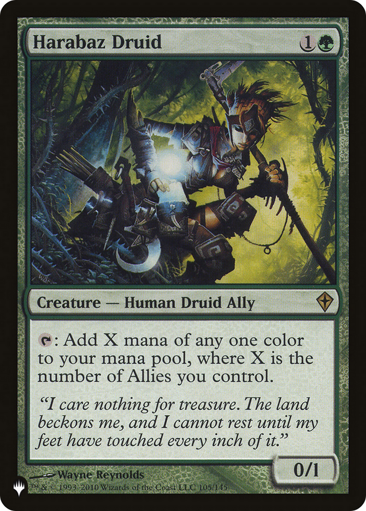 Harabaz Druid (WWK) [The List] | Boutique FDB TCG