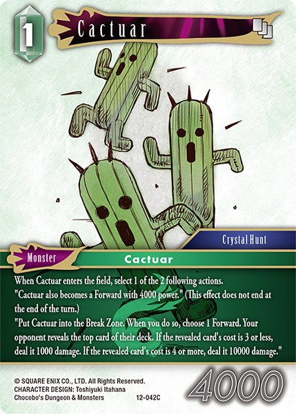 Cactuar [Opus XII] | Boutique FDB TCG