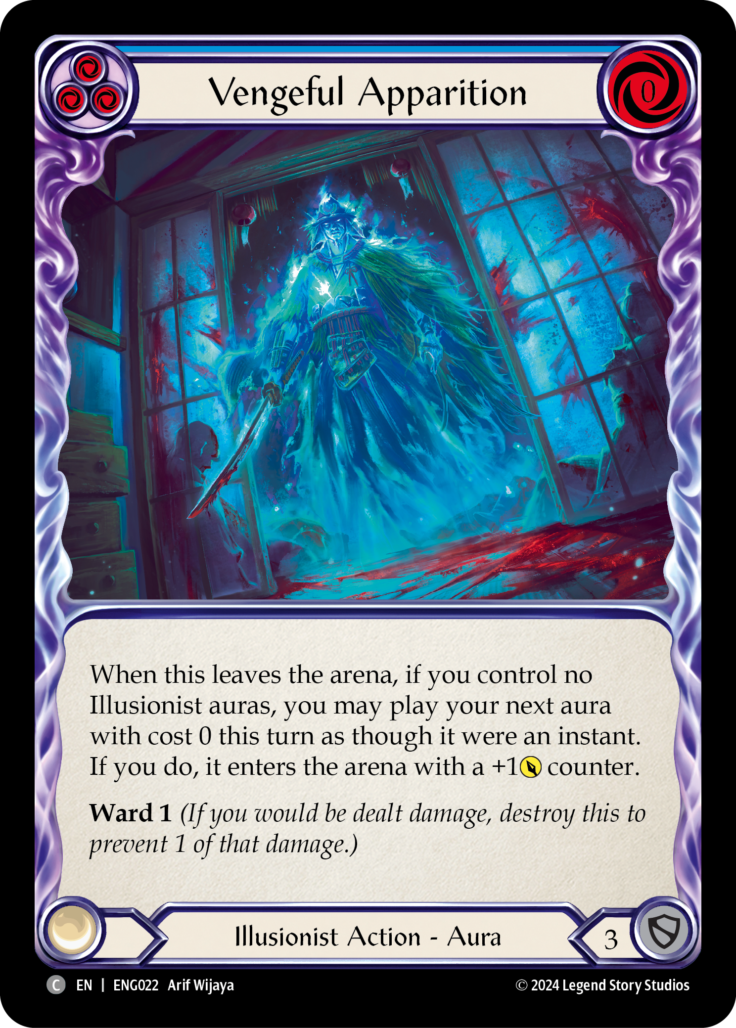 Vengeful Apparition [ENG022] (Part the Mistveil Enigma Blitz Deck) | Boutique FDB TCG