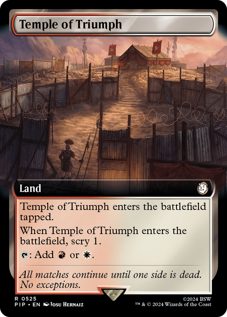 Temple of Triumph (Extended Art) [Fallout] | Boutique FDB TCG