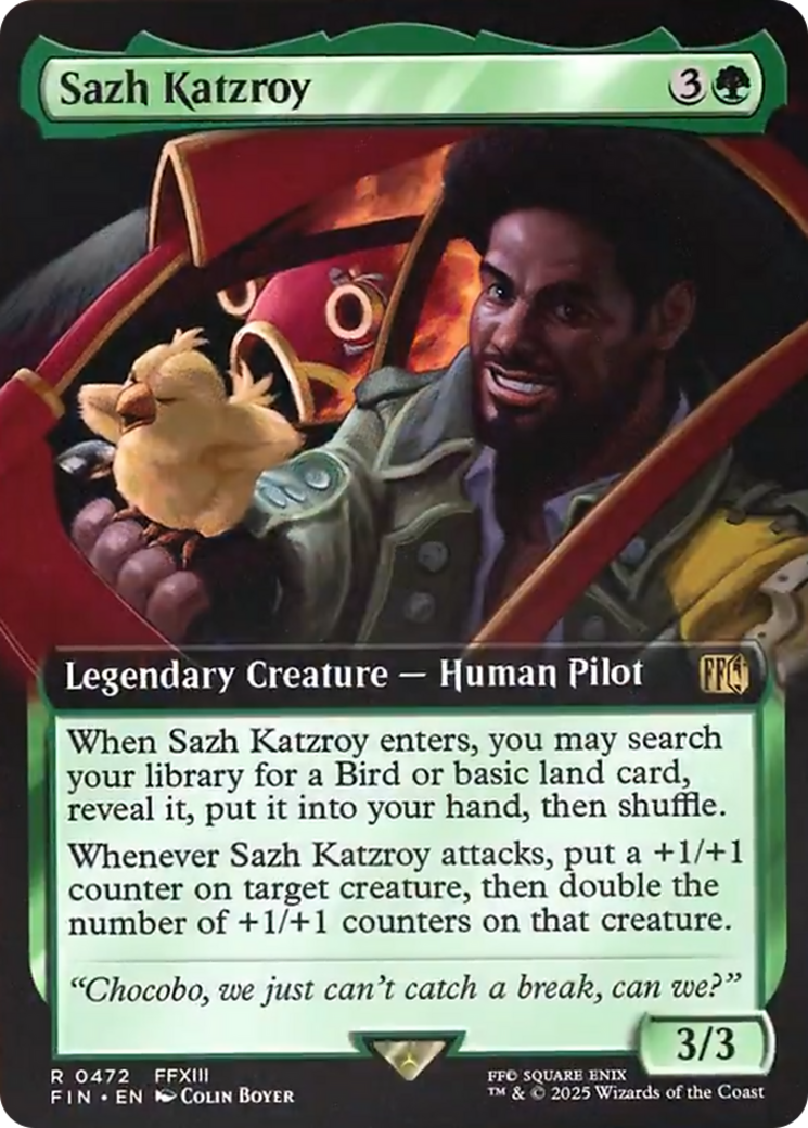 Sazh Katzroy (Extended Art) [FINAL FANTASY] | Boutique FDB TCG
