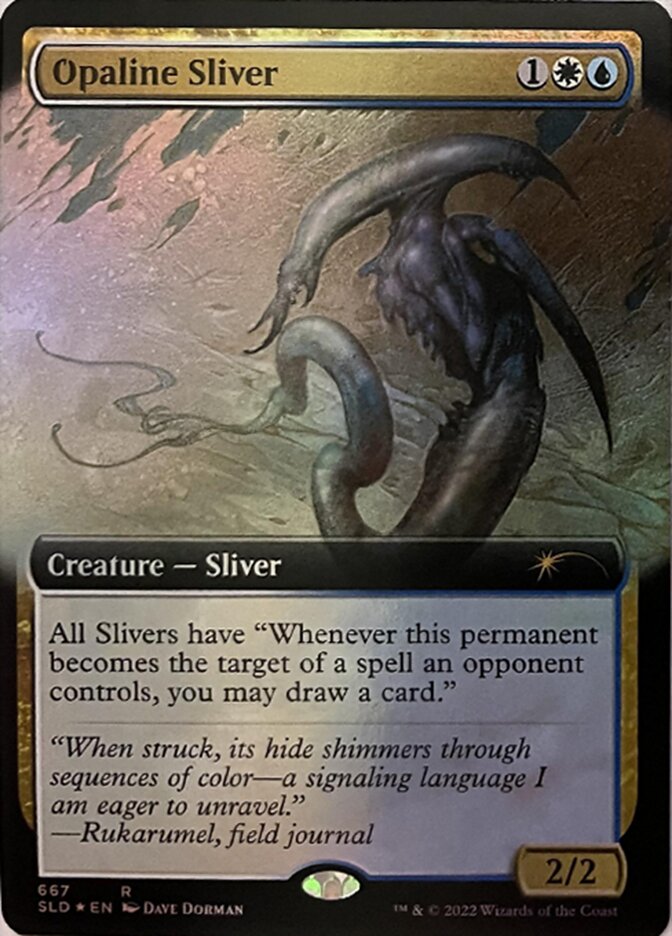 Opaline Sliver (Extended Art) [Secret Lair Drop Promos] | Boutique FDB TCG