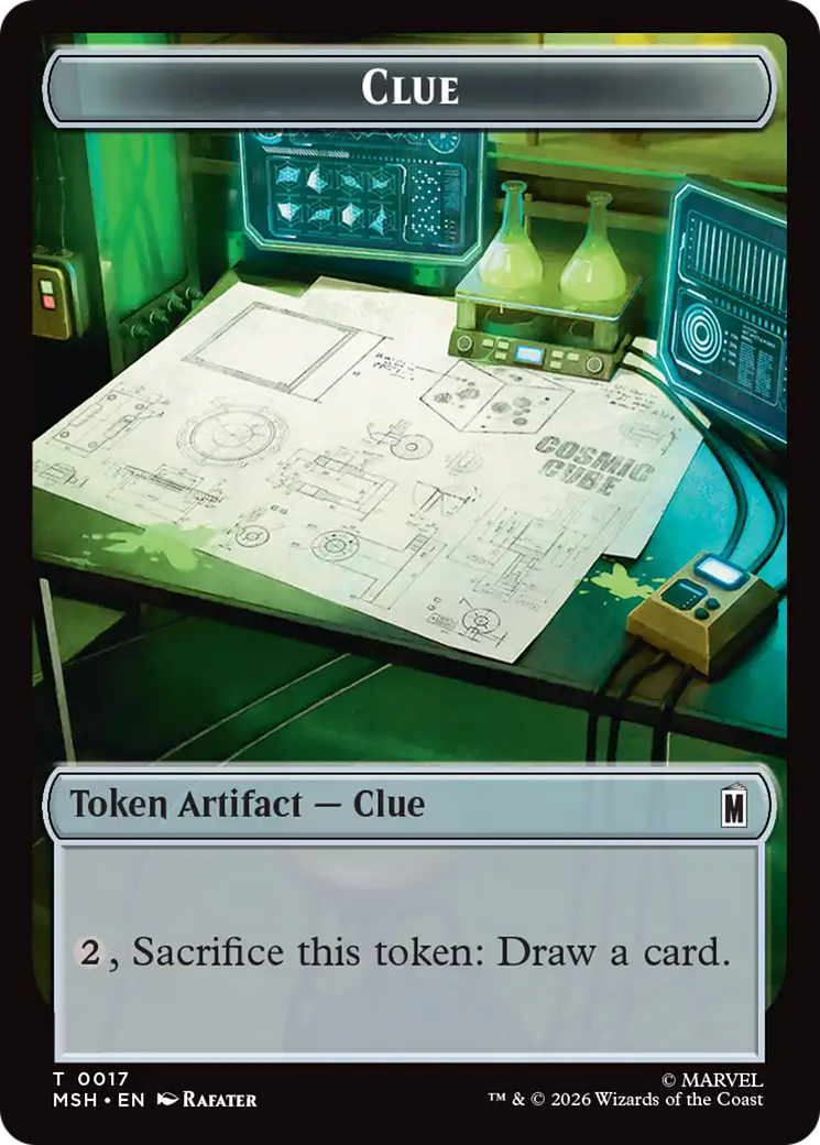 Insect // Clue Double-Sided Token [Marvel Super Heroes Tokens] | Boutique FDB TCG