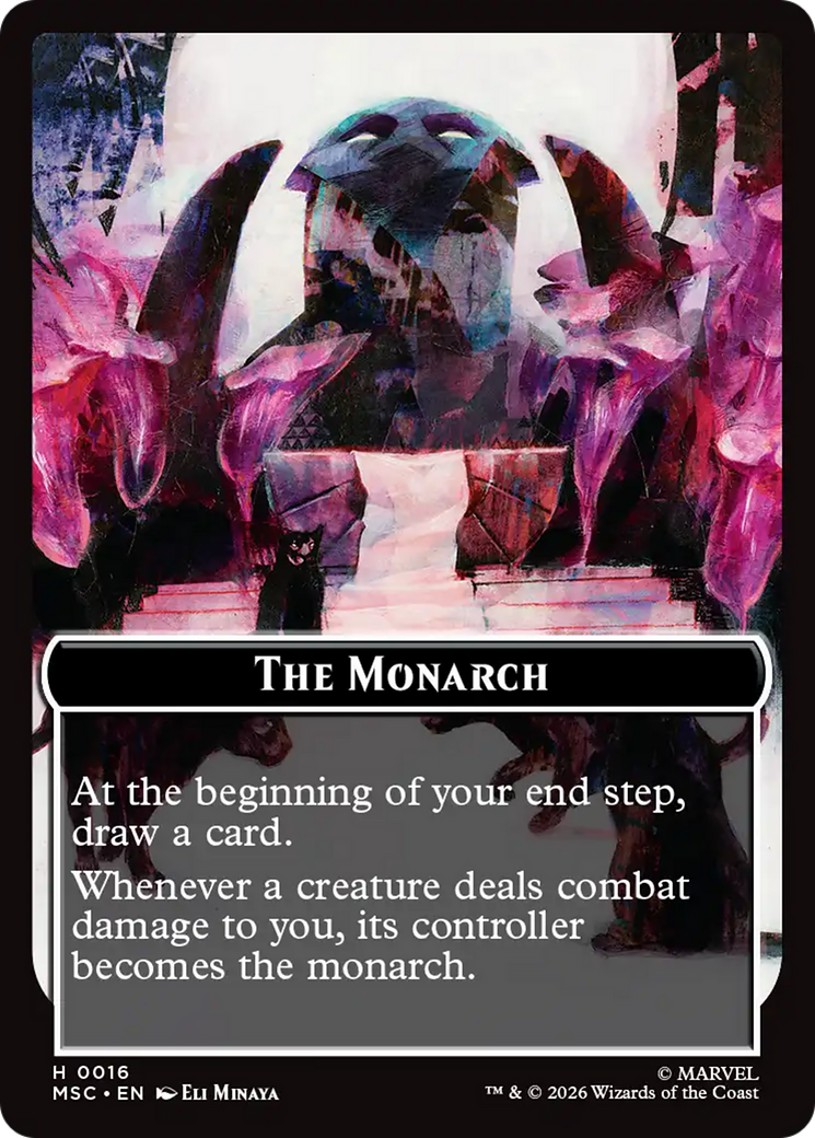 The Monarch (016) // Vibranium (015) Double-Sided Token [Marvel Super Heroes Commander Tokens] | Boutique FDB TCG