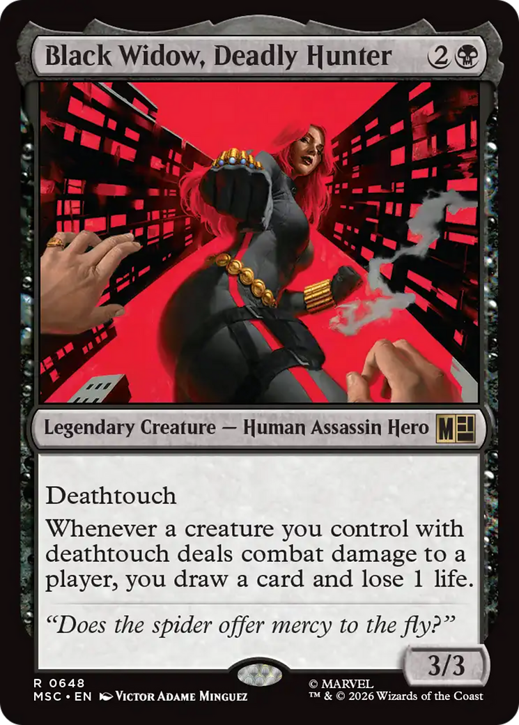 Black Widow, Deadly Hunter [Marvel Super Heroes Commander] | Boutique FDB TCG