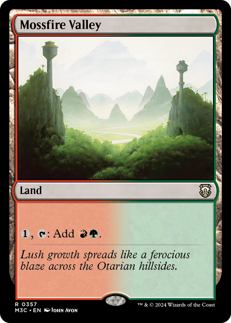 Mossfire Valley (Ripple Foil) [Modern Horizons 3 Commander] | Boutique FDB TCG