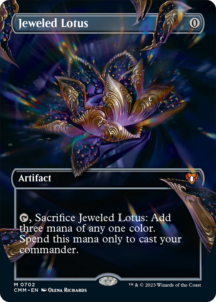 Jeweled Lotus (Borderless Frame Break) [Commander Masters] | Boutique FDB TCG