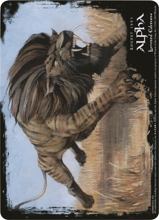 Savannah Lions (Oversized) [Eighth Edition Box Topper] | Boutique FDB TCG