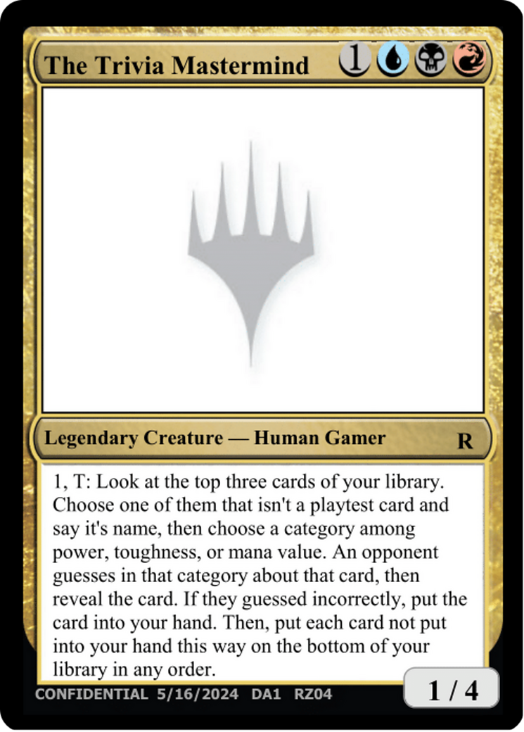The Trivia Mastermind [Unknown Event] | Boutique FDB TCG