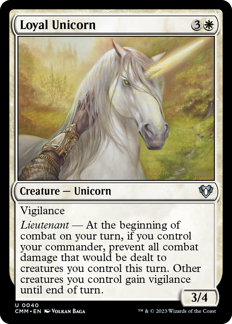 Loyal Unicorn [Commander Masters] | Boutique FDB TCG