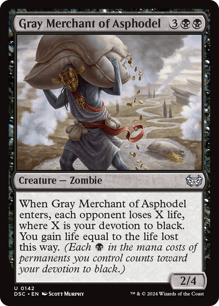 Gray Merchant of Asphodel [Duskmourn: House of Horror Commander] | Boutique FDB TCG