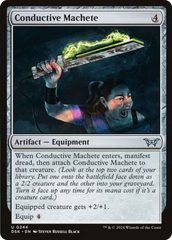 Conductive Machete [Duskmourn: House of Horror] | Boutique FDB TCG