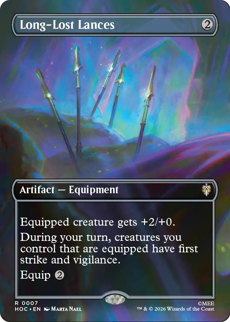 Long-Lost Lances (Borderless) [The Hobbit: Eternal-Legal] | Boutique FDB TCG