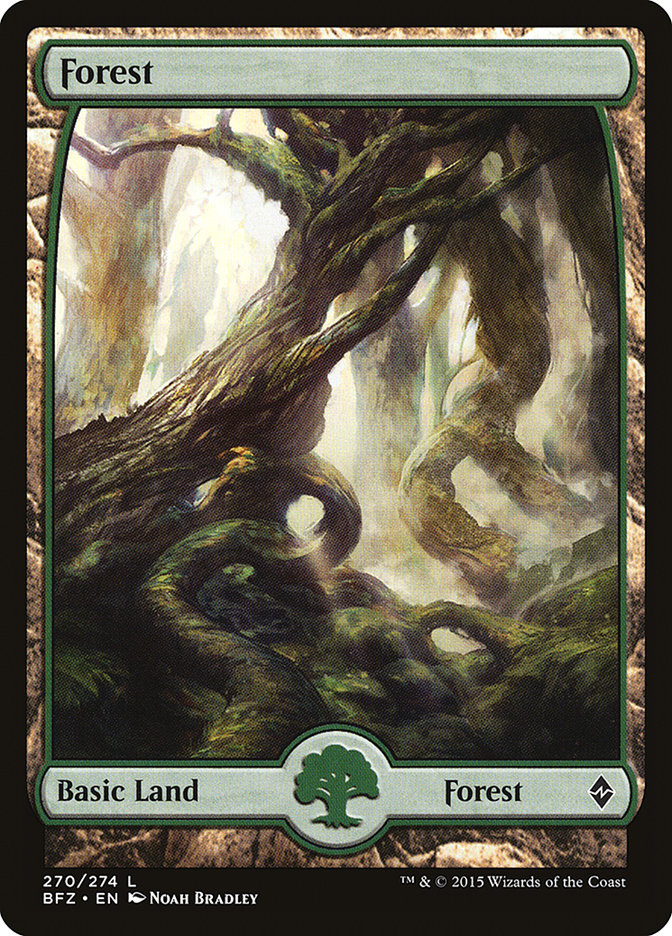 Forest (270) (Full Art) [Battle for Zendikar] | Boutique FDB TCG