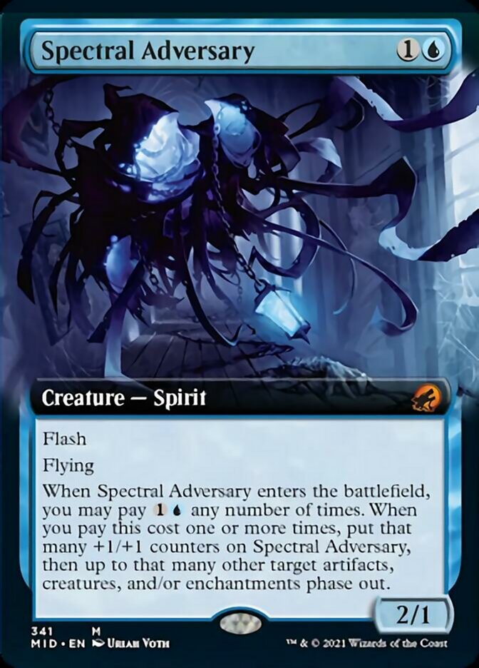 Spectral Adversary (Extended Art) [Innistrad: Midnight Hunt] | Boutique FDB TCG