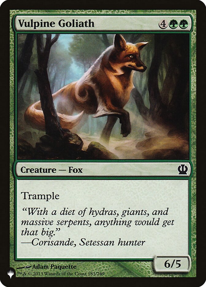 Vulpine Goliath [The List] | Boutique FDB TCG