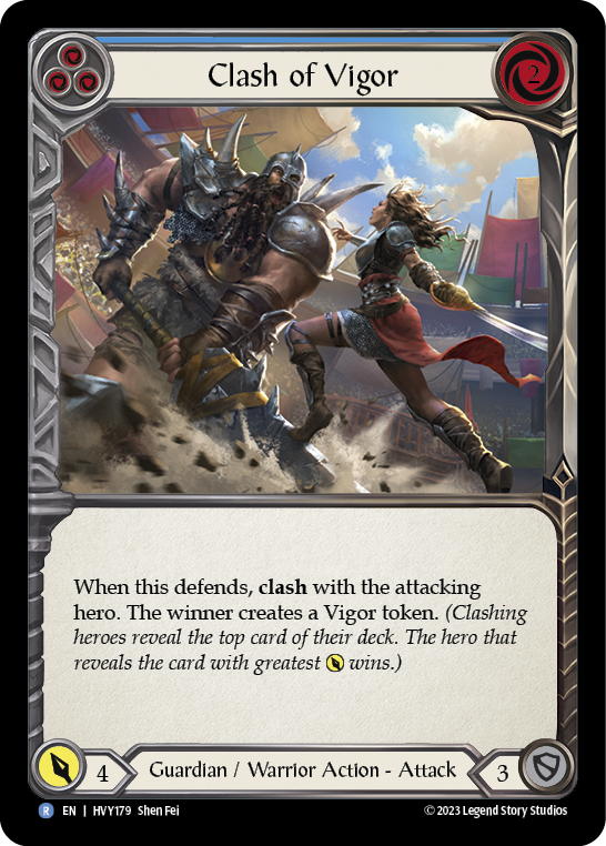 Clash of Vigor (Blue) [HVY179] (Heavy Hitters) | Boutique FDB TCG