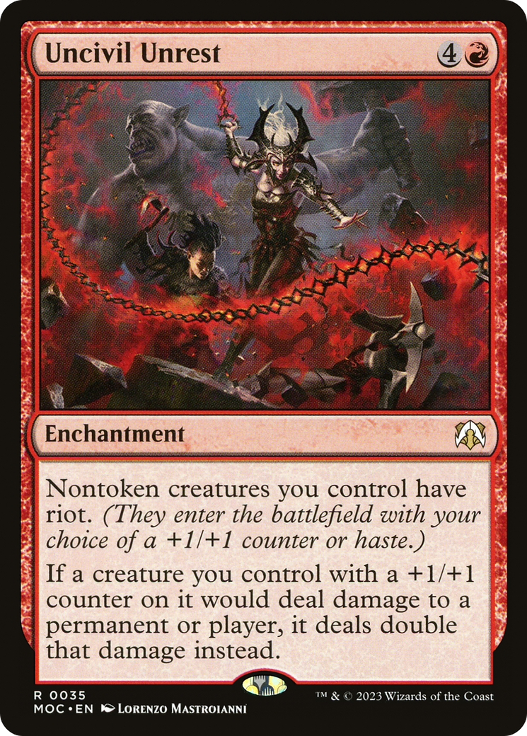 Uncivil Unrest [March of the Machine Commander] | Boutique FDB TCG