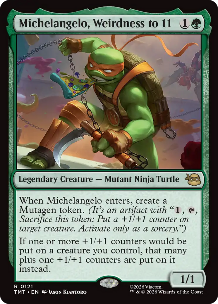 Michelangelo, Weirdness to 11 [Teenage Mutant Ninja Turtles] | Boutique FDB TCG