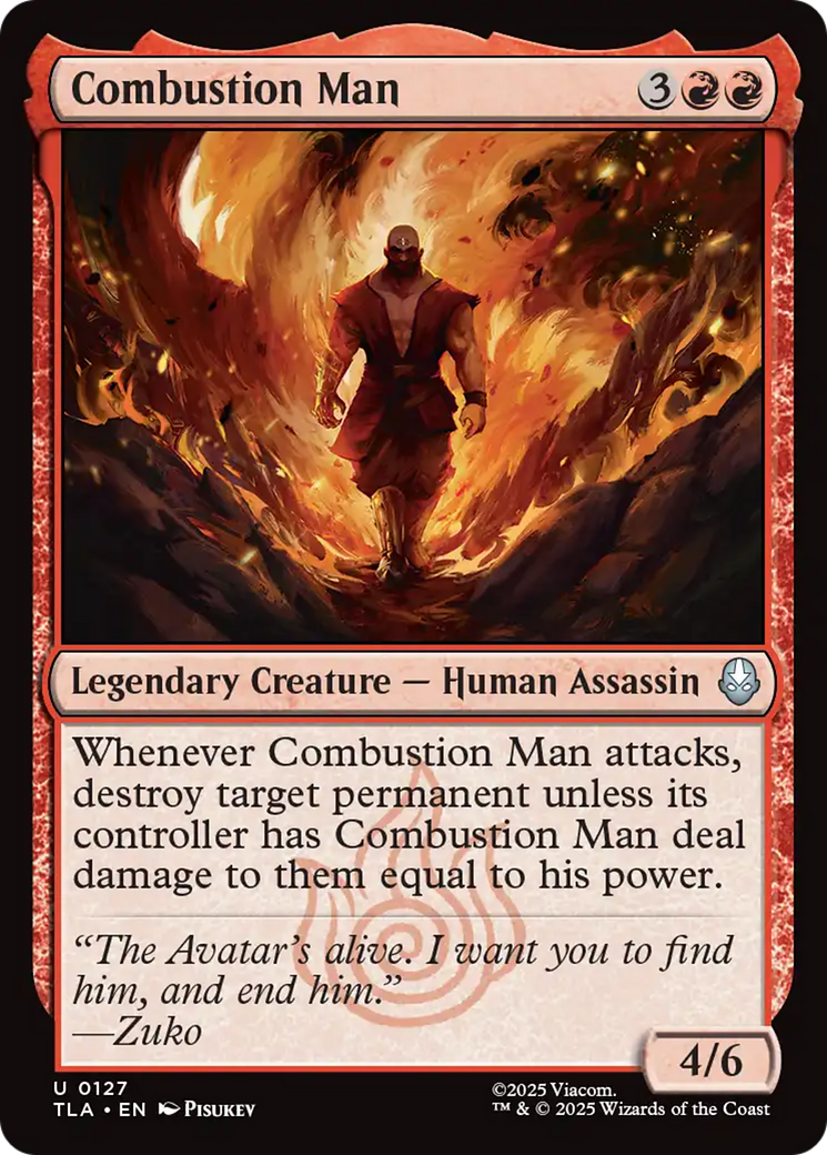 Combustion Man [Avatar: The Last Airbender] | Boutique FDB TCG