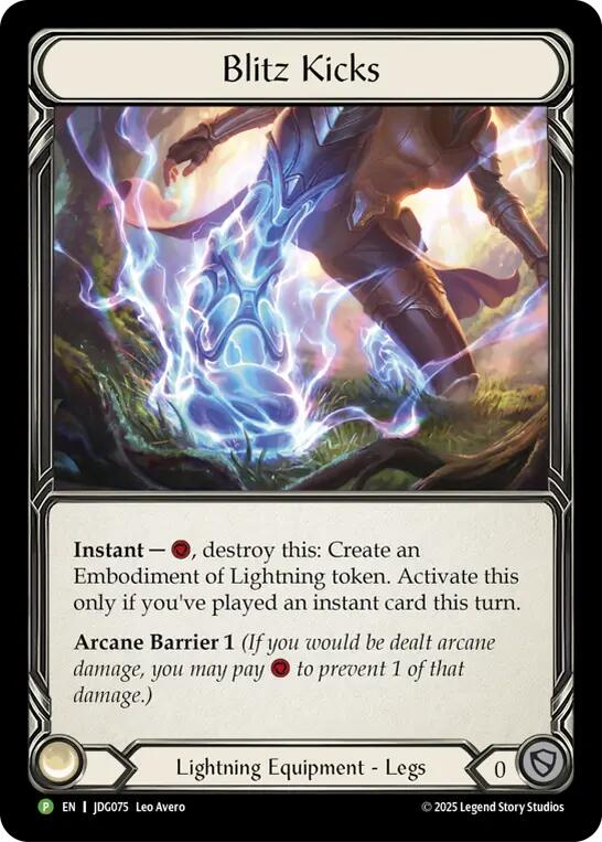 Blitz Kicks [JDG075] (Promo)  Cold Foil | Boutique FDB TCG