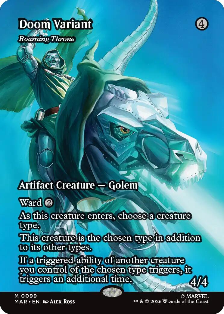 Doom Variant - Roaming Throne (Borderless) [Marvel Universe: Eternal-Legal] | Boutique FDB TCG