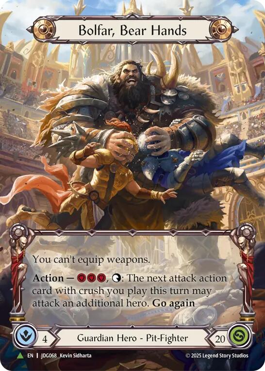 Bolfar, Bear Hands (Marvel) [JDG068] (Promo)  Cold Foil | Boutique FDB TCG