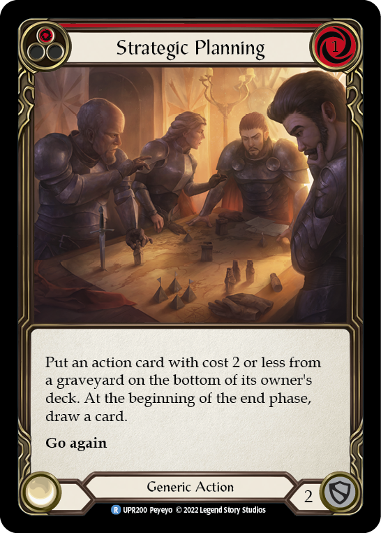 Strategic Planning (Red) [UPR200] (Uprising)  Rainbow Foil | Boutique FDB TCG