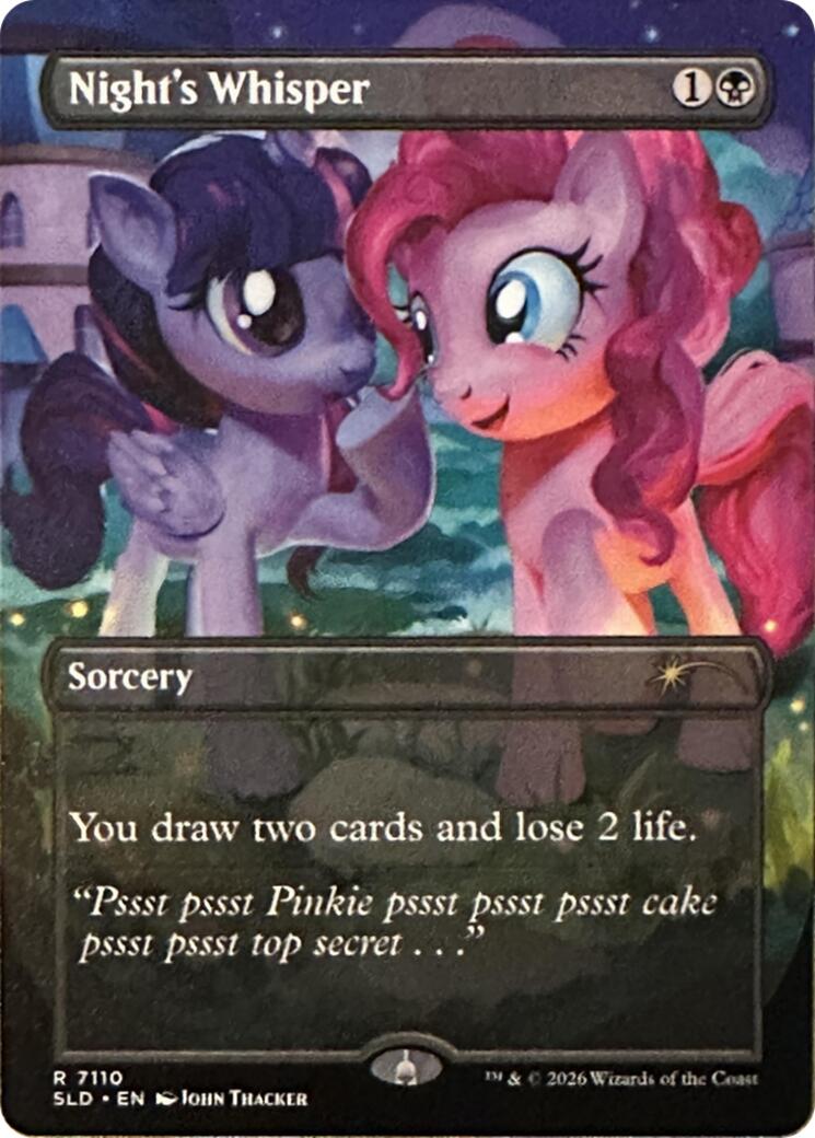 Night's Whisper (7110) [Secret Lair Drop Series] | Boutique FDB TCG